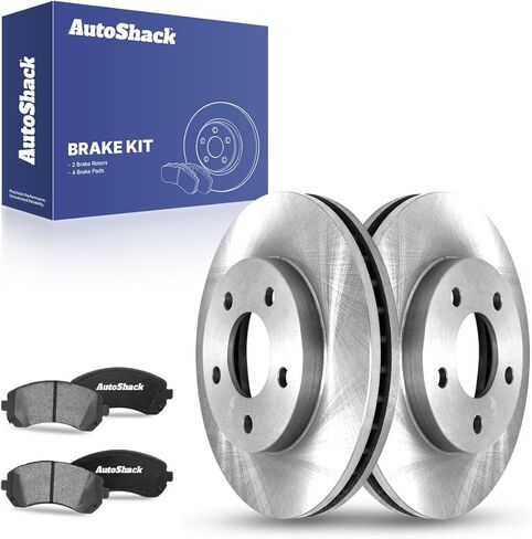 AutoShack Front Vented Brake Rotors + Ceramic Pads 6-PC Brake Kit Replacement for 2002-2007 Buick Rendezvous 2001-2005 Pontiac Aztek 10.83" (275 mm) in Saudi Arabia