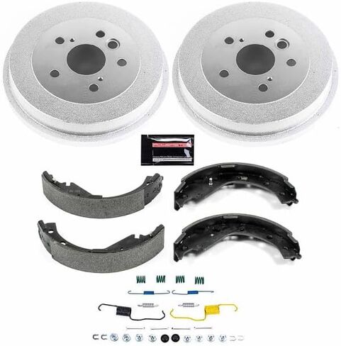 Power Stop KOE15387DK Autospecialty Rear Replacement Brake Kit-OE Brake Drums & Ceramic Brake Pads For Toyota RAV4 2003-2005 [Model Specific] in Saudi Arabia