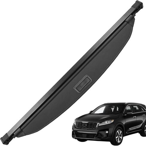 Marretoo Cargo Cover for for Kia Sorento 2016 2017 2018 2019 2020 for Kia Sorento Accessories Black Factory Style SUV Trunk Cover Cargo Security Shade Trunk Cover in Saudi Arabia