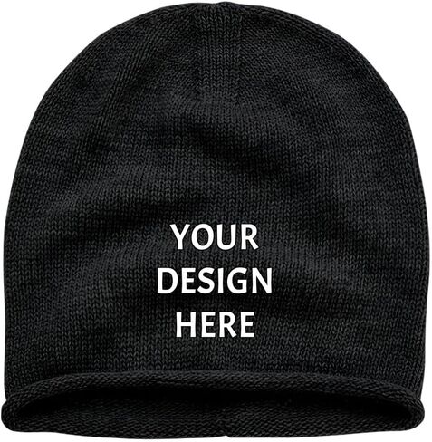 Bulk Custom Beanies for Men & Women Custom Winter Hats Knit Hat Personalized Beanie Skull Cap with Text Logo in Saudi Arabia