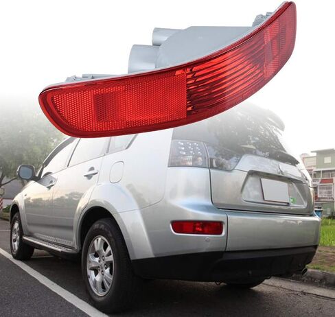 Astra Depot 1PC Left Rear RED Tail Light Bumper Side Marker Reflector Housing Compatible with 2007-2012 Mitsubishi Outlander Peugeot 4007 Citroën C-Crosser in Saudi Arabia