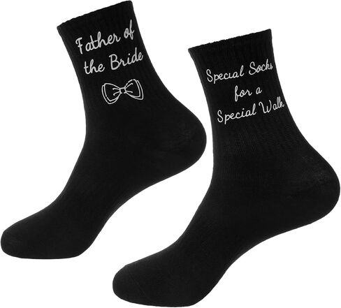 هدايا والد العروس، زوج واحد من الجوارب السوداء هدايا للأب، هدية زفاف خاصة لأب العريس للأب من العروس، أسود in Kuwait