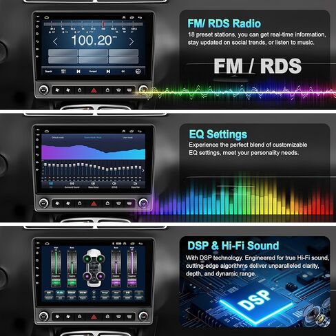 Car Radio for Chevrolet Colorado & GMC Canyon 2015-2019 Head Unit, 9" Car Radio 4+64GB Wireless Carplay&Android Auto with Android 13 with Bluetooth/Voice Control/GPS/WiFi/Back-up Camera/SWC/FM in Kuwait