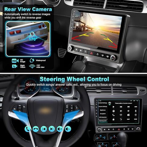 Car Radio for Chevrolet Colorado & GMC Canyon 2015-2019 Head Unit, 9" Car Radio 4+64GB Wireless Carplay&Android Auto with Android 13 with Bluetooth/Voice Control/GPS/WiFi/Back-up Camera/SWC/FM in Kuwait