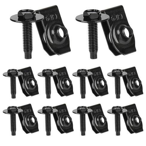 10Pcs M8-1.25 Extruded U Nuts Body Bolts Screw Kit Compatible for Buick Chrysler Cadillac GM Ford Chevy - Fender Bumper Radiator Hood Shield Panel 11500661 11503317 N623343-S2 11516150 in Saudi Arabia