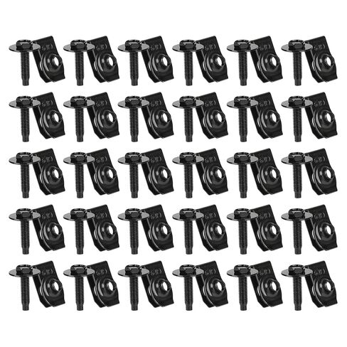 10Pcs M8-1.25 Extruded U Nuts Body Bolts Screw Kit Compatible for Buick Chrysler Cadillac GM Ford Chevy - Fender Bumper Radiator Hood Shield Panel 11500661 11503317 N623343-S2 11516150 in Saudi Arabia
