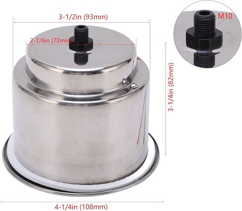 2Pcs DC 12V LED Cup Holder Rustproof 304 Stainless Steel LED Drink Holder with Draining Hole for Marine Boat Car (Green LED) in Saudi Arabia