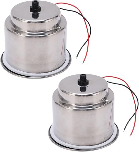 2Pcs DC 12V LED Cup Holder Rustproof 304 Stainless Steel LED Drink Holder with Draining Hole for Marine Boat Car (Green LED) in Saudi Arabia