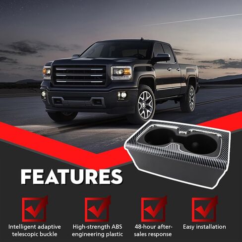 Center Console Cup Holder Compatible with Chevy Chevrolet Silverado 1500HD 2500HD 3500HD GMC Sierra 1500HD 2500HD 3500HD 2014 2015 23467147 23177378 in Kuwait