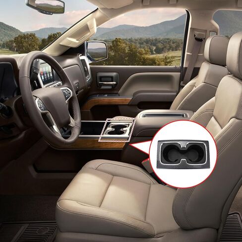 Center Console Cup Holder Compatible with Chevy Chevrolet Silverado 1500HD 2500HD 3500HD GMC Sierra 1500HD 2500HD 3500HD 2014 2015 23467147 23177378 in Kuwait