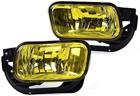 G-PLUS Front Bumper Fog Lights Assembly Compatible With Dodge RAM 1500 2009 2010 2011 2012 Yellow Lens Driving Fog Lamps w/Bracket + H10 12V 42W Halogen Bulbs in Saudi Arabia