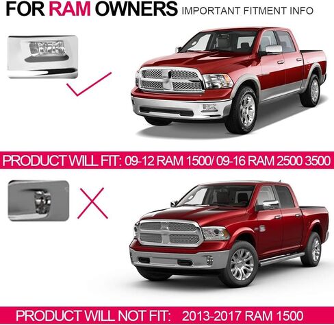 G-PLUS Front Bumper Fog Lights Assembly Compatible With Dodge RAM 1500 2009 2010 2011 2012 Yellow Lens Driving Fog Lamps w/Bracket + H10 12V 42W Halogen Bulbs in Saudi Arabia