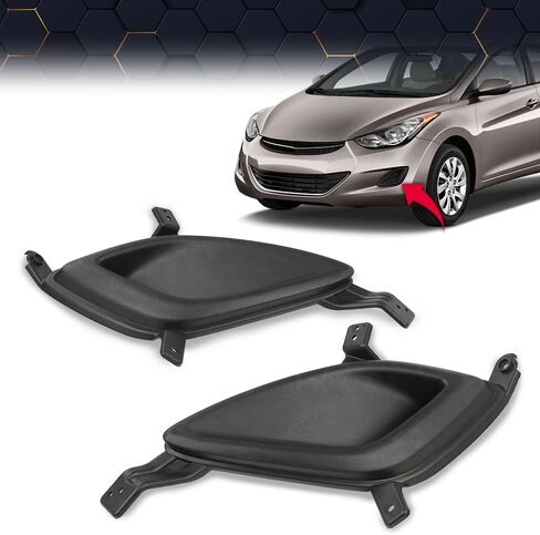 مجموعة أغطية مصابيح الضباب PIT66 متوافقة مع 2011-2013 Hyundai Elantra 2 قطعة للسائق والراكب هالوجين أسود 865643Y000، HY1039112، 865633Y000، HY1038112 in Saudi Arabia
