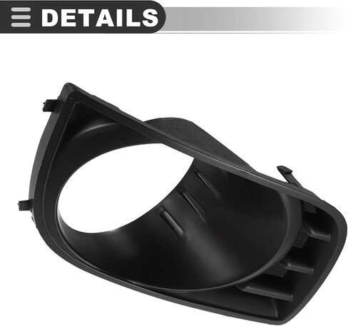 Motoforti Fog Light Grille Cover, Fog Light Bezel Cover Trim, for Toyota Sequoia 2008-2016, Plastic, 81481-0C021, Front Right Passenger Side, Black in Saudi Arabia
