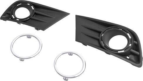 HECASA Pair Fog Light Bezel w/Chrome Ring Set Compatible with 2012-2015 Honda Pilot Replacement for 71107SZAA50 71102SZAA50 HO1039145 HO1038145 Front Fog Lamp Cover Trim Driver&Passenger Side 4 Pcs in Saudi Arabia