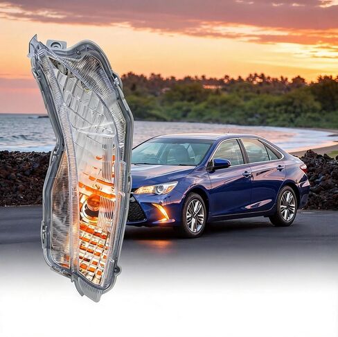 Left Front Fog Light Replacement for 2015-2017 Toyota Camry SE/LE - OEM Fit TO2531153 81510-06050 Passenger Side Fog Lamp in Saudi Arabia