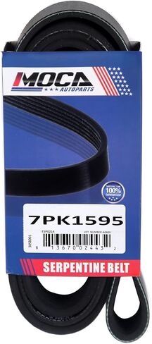 7PK1595 EPDM سير السربنتينة مع تيار متردد مناسب 2001-2003 لسيارة Toyota RAV4 2.0L 1998CC، 2004-2005 لسيارة Toyota RAV4 2.4L 2362CC، 2009-2010 لسيارة Pontiac Vibe 2.4L 2362CC l4 Gas DOHC تستنشق بشكل طبيعي in Saudi Arabia