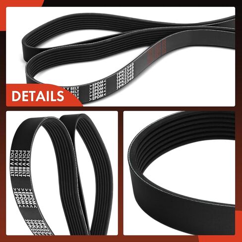 A-Premium 92.42 Inch Air Conditioning Engine Serpentine Drive Belt Compatible with Dodge Ram 2500 3500 2003, V10 8.0L in Saudi Arabia