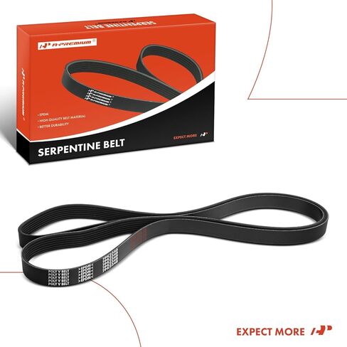 A-Premium 92.42 Inch Air Conditioning Engine Serpentine Drive Belt Compatible with Dodge Ram 2500 3500 2003, V10 8.0L in Saudi Arabia