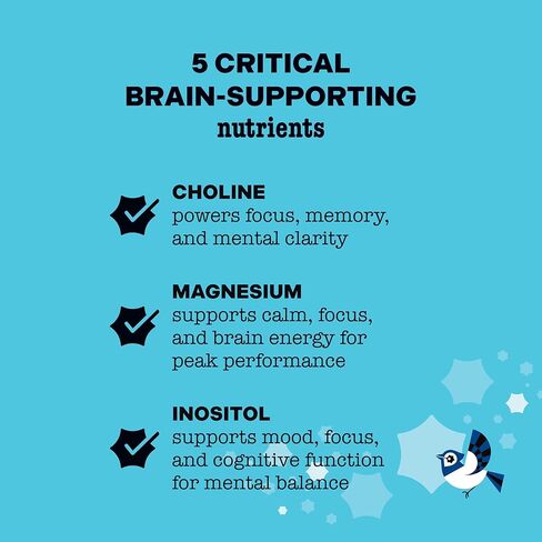 Best Nest Wellness Mama Bird Multi Mineral Supplement Powder Complex w/Magnesium, Choline, Calcium and More, Supports Brain & Bone, Non-GMO, Fizzy Lemon-Lime Drink Mix, 10 oz in Kuwait