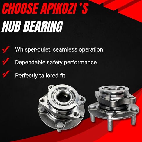 2 قطعة 513298 مجموعة محور العجلة الأمامية تناسب نيسان روج 2008-2013، لروج سيليكت 2014-2015، لسنترا 2007-2012، 5 العروة ث/ABS in Kuwait