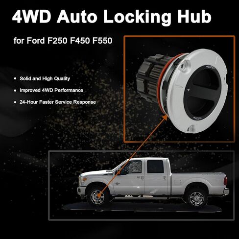 4WD Manual Locking Hub 4x4 Front Wheel Hub Assembly 1 Pack, Compatible with 2005-2023 Ford F250 F350 F450 F550 Super Duty, Replaces BC3Z3B396B, BC3Z-3B396-B in Kuwait