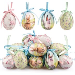 12 قطعة من زينة عيد الفصح للمنزل، بيض عيد الفصح البلاستيكي للتعليق، زخارف شجرة صغيرة للتعليق، زخارف صغيرة على شكل بيضة ملونة، زخارف شجرة لديكور العطلات، لوازم الحفلات ديكور الحديقة in Kuwait