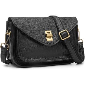 Crossbody Bags for Women Genuine Leather Crossbody Purses with Multi-Pockets, Vintage Small Women's Crossbody Handbags in Kuwait