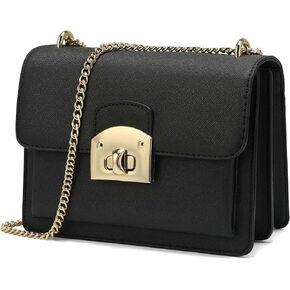 حقائب كروس بقلاب للنساء، محفظة جلدية، حقائب يد مصممة بسلسلة قابلة للتحويل، حقيبة كتف صغيرة مربعة in Kuwait