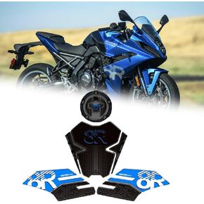 لـ GSX-8R GSX 8 R gsx-8r 2024 2025 غطاء خزان الوقود للدراجات النارية ملصق حماية خزان الوقود ديكور ملصق ثلاثي الأبعاد واقيات خزان الغاز (أسود) in Kuwait