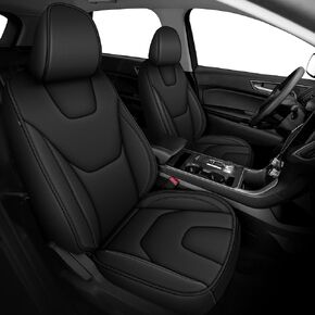 TTX LIGHTING Custom Fit Seat Covers for Volkswagen Passat 2012-2022 Waterproof Faux Leather Airbag Compatible(Black, Full Set 5 Seats) in Kuwait