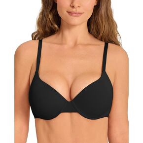 Push Up Bra Thick Padded Add Cup Smooth T-Shirt Bras Demi Plunge Underwire Support Comfort Bralette Women in Saudi Arabia