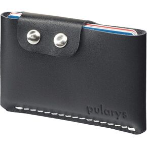 PULARYS Mini Wallet HOBBY - Credit Card Case - Italian Leather - Space for up to 8 Cards - Pockets for Coins and Bills - Modern Design For Men and Women - Fashionable Colors in Kuwait