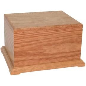 Benchley Wood Urn for Ashes - Extra Large Size Adult Wood Box Urn, Ground Burial, Home or Funeral Memorial Cremation Urn in Kuwait