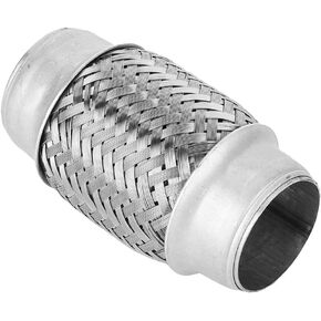 Exhaust Flex Pipe Adaptor, 1.5" x 4" Durable Universal Stainless Steel SS Double Braided Flex Pipe Exhaust Adaptor Piping in Kuwait
