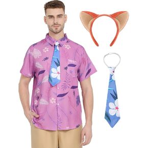 Halloween Cosplay Costume Include Printed T-Shirt Headband Tie for Halloween Costume Cosplay in Kuwait