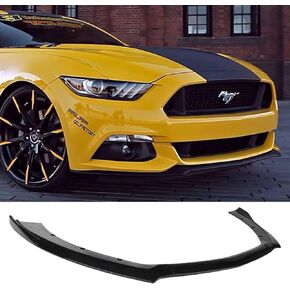 Front Bumper Lip Spoiler Splitter Fit Ford Mustang 2015-2017 (Gloss Black) in Kuwait