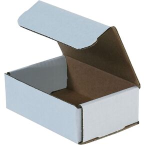 Box PartnersSI Products Corrugated Mailers, 6-inch x 4-inch x 2-inch, White, 50/Bundle (M642) in Kuwait