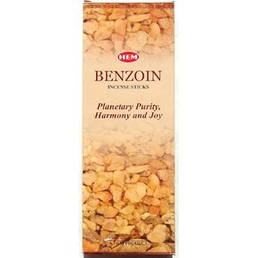 Benzoin Incense - Hem 20 Stick Hex Tubes - Sold in a set of 4 tubes in Kuwait