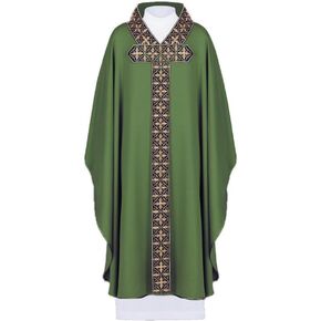 Mens Priest Clergy Celebrant Chasuble Plus Size Catholic Church Father Mass Vestments Robe in Kuwait