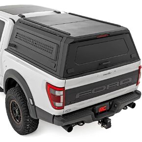 Rough Country Truck Bed Cap Topper for Ford F-150 (2021-2026) 5'7 Bed - Modular Design, Locking Gullwing Access Doors, Molle Panels, LED Interior Lighting in Kuwait