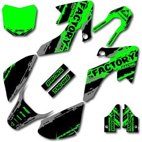 Gray & Green Slick Camo Racing Graphics kit compatable with 13-24 Crf50 CRF 50 Decal Sticker kit MX in Kuwait