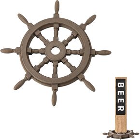 2 Pack Beer Tap Handle Display(Only Holder), 4.8 x 0.6 Inches 3D Printed Anchor Rudder Rustic Ship Wheel Display for Beer Tap Handle Gift for Beer Lovers Beer Collection Bars Display in Saudi Arabia