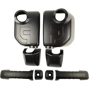 Exterior Door Handle Cover and Door Rear View Mirror Cover Sets Compatible with Toyota FJ Cruiser 2007-2022, Exterior Protector Trim Frame Cover Accessories (Matte Black Kit), Tape-on Install in Kuwait