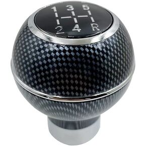 Sakali Universal Fit Manual Car Gear Shifter Lever, ABS Shift Knob with 3 Adapters (Silver, Wood) in Kuwait