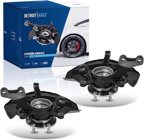 Detroit Axle - FWD Front Steering Knuckles & Wheel Hub Bearings Replacement for 2004 2005 2006 2007 Toyota Highlander - 2pc Set in Saudi Arabia