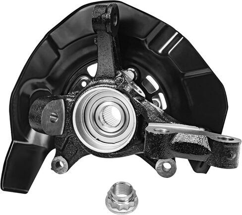 Detroit Axle - FWD Front Steering Knuckles & Wheel Hub Bearings Replacement for 2004 2005 2006 2007 Toyota Highlander - 2pc Set in Saudi Arabia