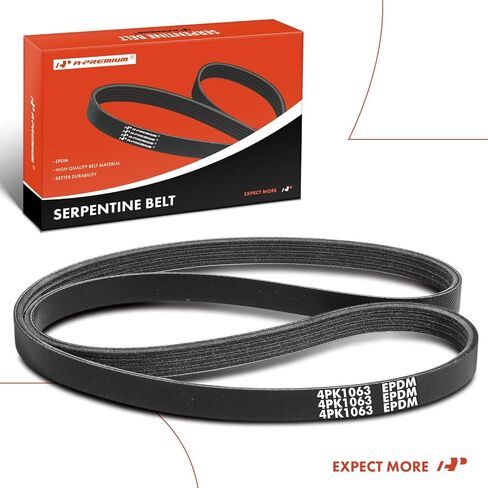 حزام محرك أفعواني A-Premium 41.81 بوصة متوافق مع سيارات شيفروليه وهوندا وأكورا وإيسوزو وميتسوبيشي - أكورد 1999-2002، كورفيت 2006-2013، CL 1997-1999، أواسيس، مونتيرو in Saudi Arabia
