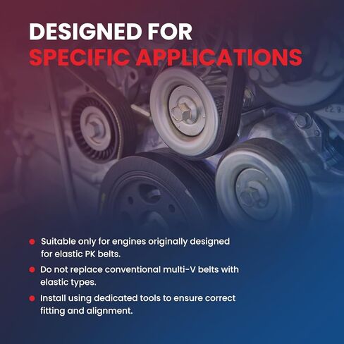 MOCA 3PK785F Accessory Drive Belt Fit for Mazda 2012-2017 3 2.0L, 2019 3 2.5L, 2012-2014 3 Sport, 2013-2016 CX-5, 2016-2017 CX-3 2.0L in Kuwait