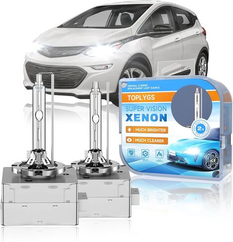 D3S HID Xenon Headlight Bulb Fit for Chevrolet 2017-2021 Bolt EV Chevy Traverse Blazer 2015-2020 Chevy Tahoe Suburban HD Premier SSV PPV Police LS LT,6000K,High Low Beam Xenon Light,Pack of 2 in Kuwait